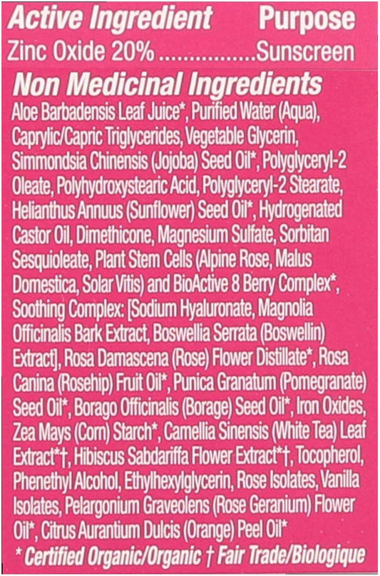 Andalou Naturals Color plus Correct - Sheer Tan with SPF 30 With Rose Stem Cells - 2 oz/58 ML - Complements most skin tones Comfortable for everyday : Beauty & Personal Care