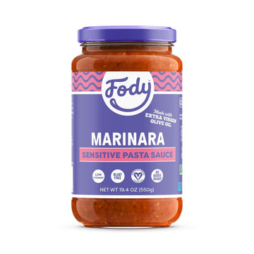Fody Foods Marinara Pasta Sauce, 19.4 Oz, Garlic And Onion Free, Low Fodmap Certified, Gut & Ibs Friendly, Vegan, Non-Gmo, Gluten Free, Kosher