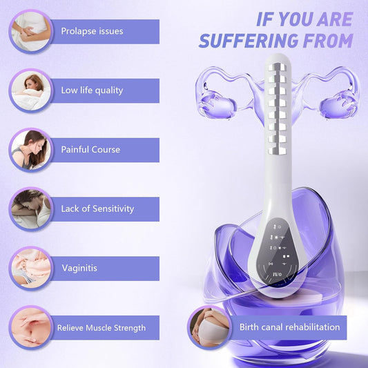 Red & Blue Light Therapy Device For Women, Female Personal Health Care Device, Gynecological Rejuvenation Wand With Heating Funtion, For Muscle Strength Trainning, Ph Balance