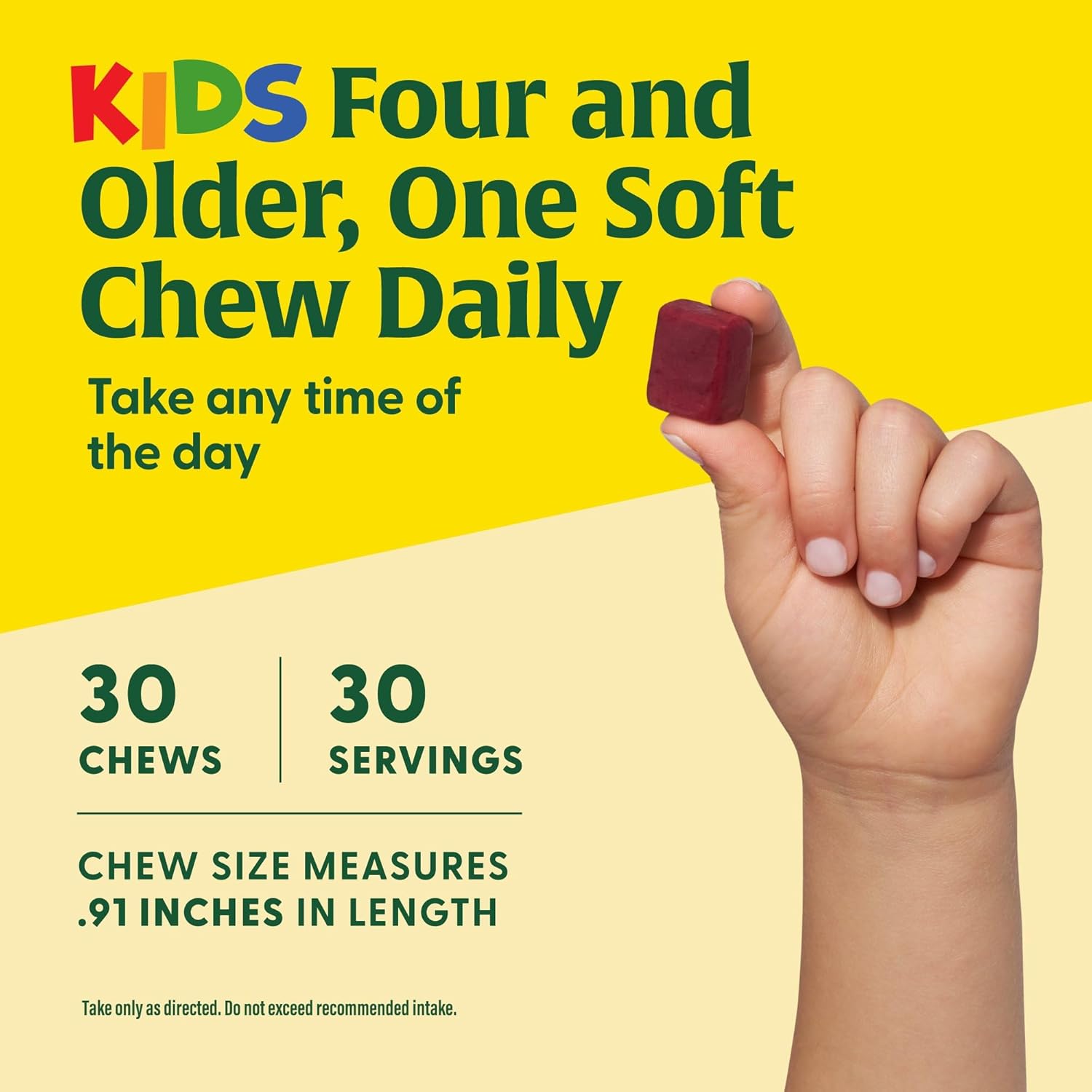 Megafood Kids One Daily Multivitamin Soft Chews - Kids Vitamins With Vitamin B, Vitamin C, Vitamin D & Vitamin E - Age 4+, Vegetarian, Made Without 9 Food Allergens - Grape Flavor - 30 Chews : Health & Household