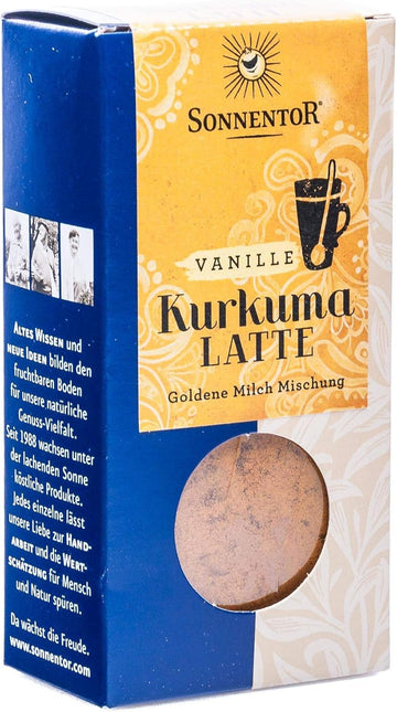 Sonnentor Organic Turmeric Vanilla Latte Box, 60 G