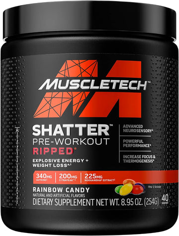 Pre Workout + Weight Loss Muscletech Shatter Ripped Pre-Workout Pre Wo