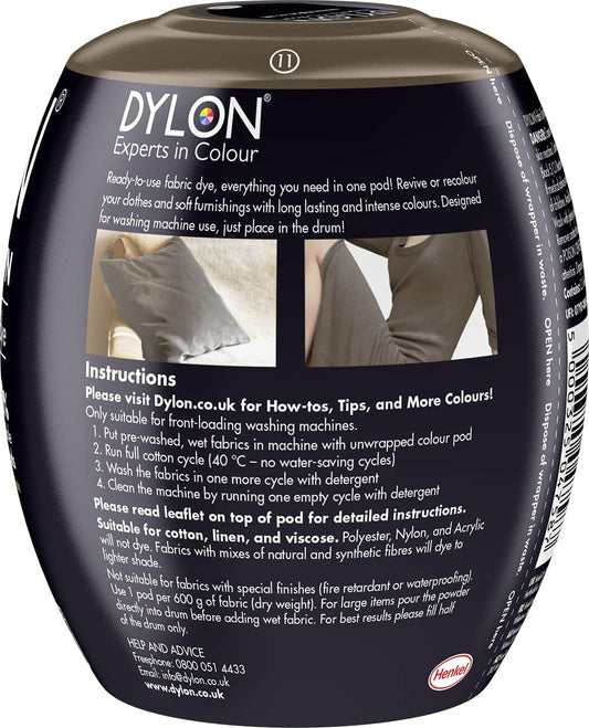 Dylon Washing Machine Fabric Dye Pod For Clothes & Soft Furnishings, Navy Blue , 350G ( Pack Of 1)