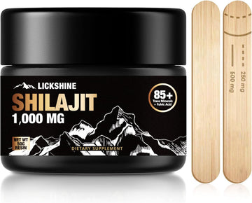 1 Pack Shilajit Pure Himalayan Shilajit Resin With Fulvic Acid, 1000Mg Maximum Potency Natural Organic Shilajit With 85+ Trace Minerals Supplement Gel, Support Energy & Immune System - 50G