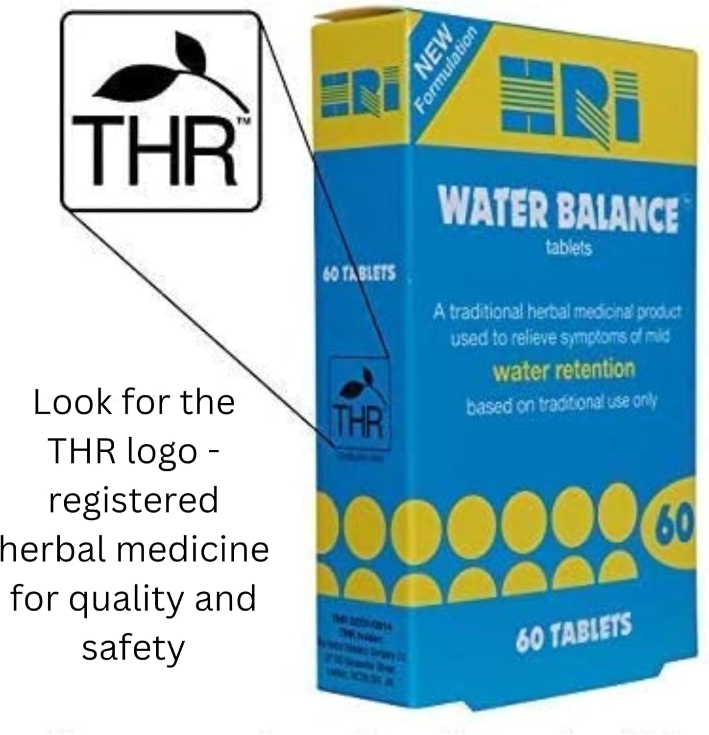 HRI Water Balance 60 Tablets - to Relieve Symptoms of Mild Water Retention. with Dandelion Root, Uva Ursi and Buchu Leaf Extract. 3 Pack : Amazon.co.uk: Health & Personal Care