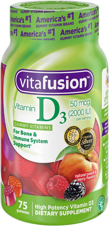 Vitafusion Vitamin D3 Gummy Vitamins, 75 Count (Pack Of 3)