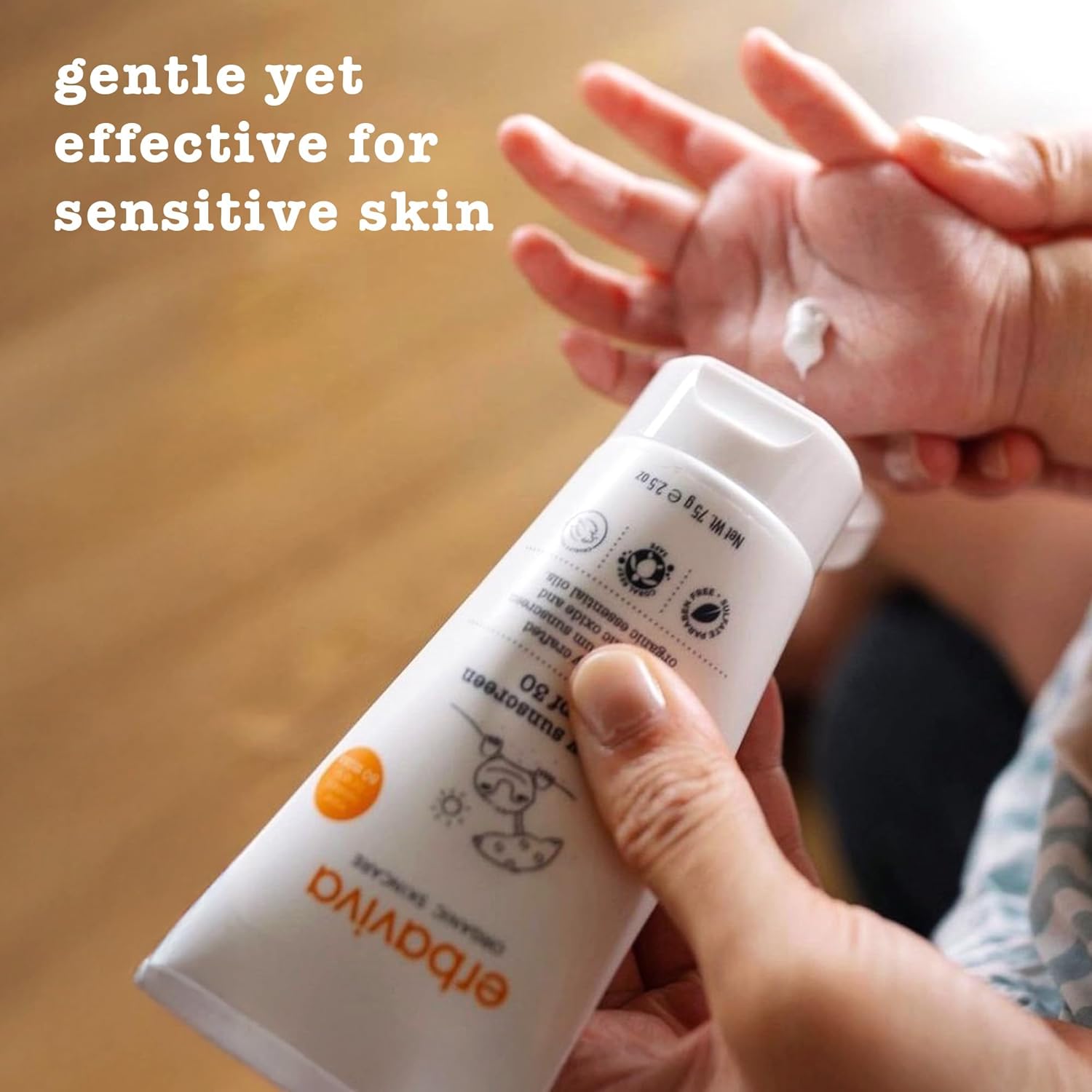 Erbaviva Organic Baby Sunscreen 2.5 Ounce - Coral Reef Safe, Natural, Uva & Uvb Protection, Water Resistant, Infused With Essential Oils : Beauty & Personal Care