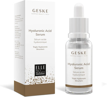 Geske | Hyaluronic Acid Serum | For Dry Skin | Facial Care Hyaluronic Acid With Triple Structure | Anti-Aging Serum | Vegan Formula | Without Animal Testing | Complements Geske Smartappguided™ Devices