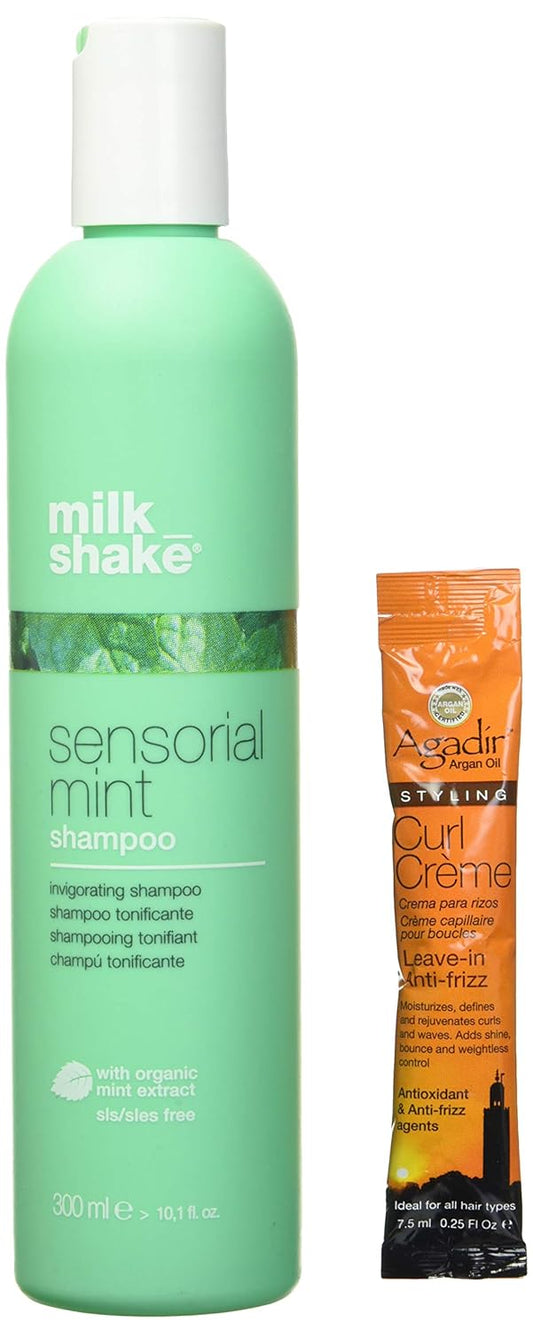 milk_shake Sensorial Mint Shampoo with Organic Mint Extract - Frequent Use SLS-Free, SLES-Free & Paraben Free Formula