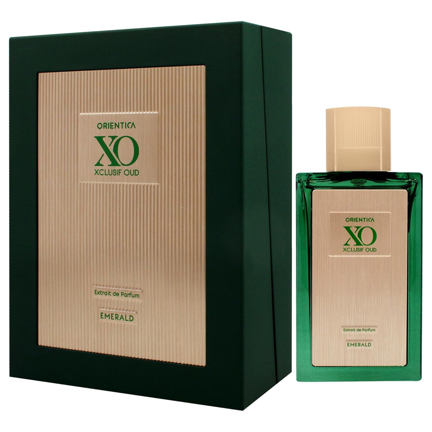 Orientica Xo Xclusif Oud Emerald Extrait Eau De Parfum With Notes Of Ginger, Mandarin & Sandalwood, Luxurious & Long-Lasting Unisex Fragrance For Men & Women, Bold & Sophisticated Scent, 2 Oz : Beauty & Personal Care