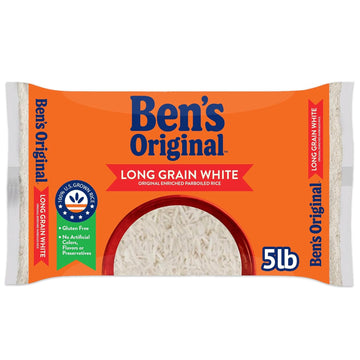 Ben'S Original Enriched Long Grain White Rice, Parboiled Rice, 5 Lb Bag