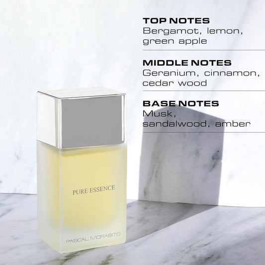 Pure Essence- 3.4 Oz Eau De Toilette - Fragrance Mist For Men - Fruity, Woody Oriental Scent - Cologne Spray With Citrus, Bergamot, Violet, Cedar, Musk Accords