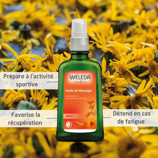 Weleda Arnica Muscle Massage Oil, 3.4 Fluid Ounce, Plant Rich Massage Oil With Birch, Sunflower And Olive Oils