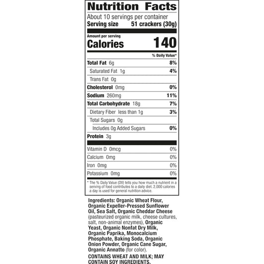 Annie'S Organic Cheddar Bunnies Original Baked Snack Crackers, 11.25 Oz