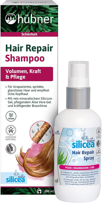 Hübner - Silicea Hair - Hair Care Set - 200 Ml + 120 Ml -