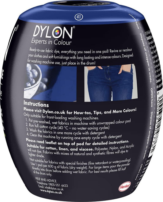 Dylon Washing Machine Fabric Dye Pod For Clothes & Soft Furnishings, Fresh Orange