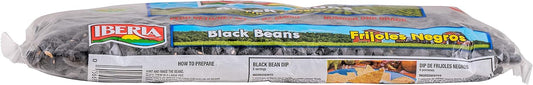 Iberia Black Beans, 12 Ounce (Pack Of 24) Dry Beans, Bulk Dry Black Beans Bag, Fiber & Protein Source, Farm Fresh# 1 Grade Black Beans