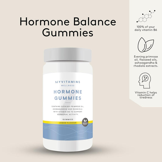 Myprotein Hormone Gummies - Vitamin B6, Ashwagandha & Rhodiola For Hormonal Balance - Vegan-Friendly & Delicious Lemon Flavor - 60 - Supports Emotional Wellbeing, Immune Health & Fatigue Reduction