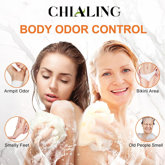 Persimmon Scented Body Soaps Wash For Body Odor Control L Removing Nonenal Body Odor Rich Centella Asiatica Extract Soap For Old People Smell,Smelly Feet, Underarms For Men & Women (16.9 Fl Oz)