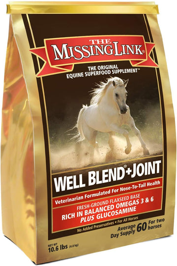 The Missing Link Equine Well Blend + Joint Superfood Supplement Powder, 10.6 Lb. Bag / 120 Day Supply