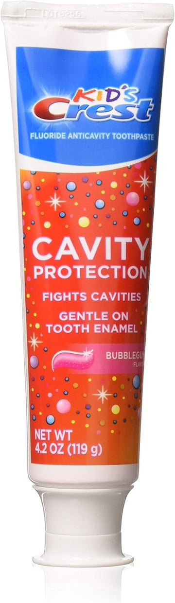 Kid'S Crest Cavity Protection Bubblegum Flavor Toothpaste Gel Formula, 4.2 Oz