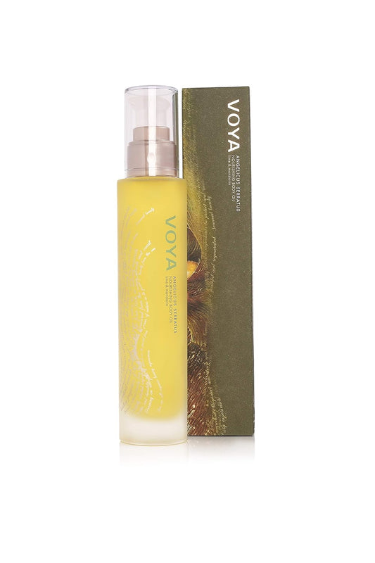 Voya Angelicus Serratus Nourishing Body Oil, Seaweed And Rosehip Oil, Lime And Mandarin Scent