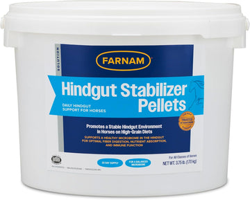 Farnam Hindgut Stabilizer Pellets, Daily Digestive & Immune Supplement For Horses Helps Maintain A Balanced Microbiome For Optimal Digestion