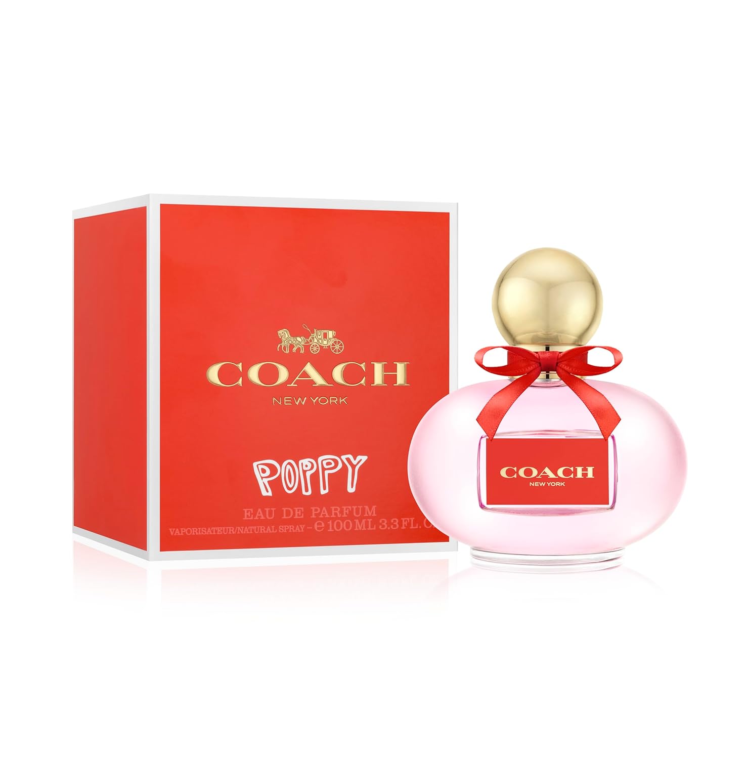 Coach Poppy Eau De Parfum - Long Lasting Fragrance With Notes Of Mandarin, Gardenia & Sandalwood - Floral & Fruity - 3.0 Fl. Oz. : Beauty & Personal Care