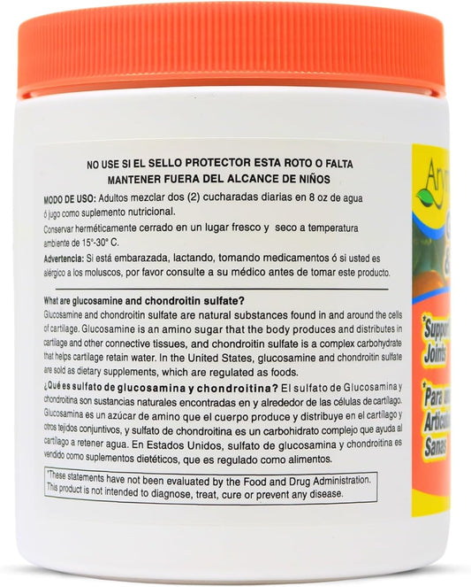Arymar Glucosamine & Chondroitin 1500Mg-1200Mg With Collagen, Supports Joint Health, Orange Flavor