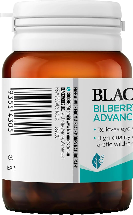 Blackmores Bilberry Eye Support 30 Tablets