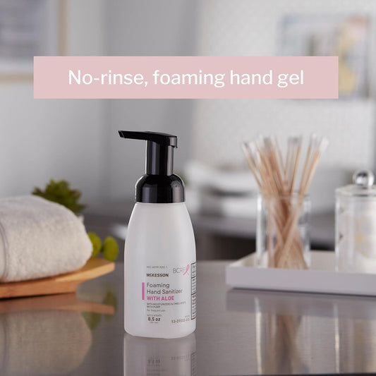 Mckesson Foaming Hand Sanitizer With Aloe, 8 1/2 Oz Pump Bottle, 1 Count, 24 Packs, 24 Total