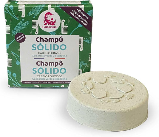 Lamazuna Wild Herbs Solid Shampoo For Oily Hair 1 Unit 55 G