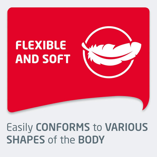 Leukoplast Soft White Plasters - Absorbant Breathable Fabric Sterile Wound Dressing Pads - Skin Friendly Comfortable Low Adhesive - 19X72Mm 20 Pcs