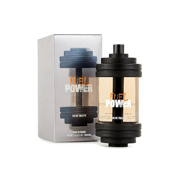 Fuel Power Eau De Toilette - Spray Perfume For Men - Fruity Floral Scent - Notes Of Mandarin And Grapefruit - Made In France - 3.38 Fl.Oz
