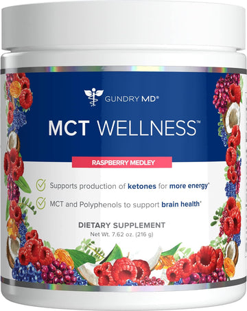Gundry Md Mct Wellness Powder To Support Energy, Ketone Production And Brain Health, Keto Friendly, Sugar Free (30 Servings)