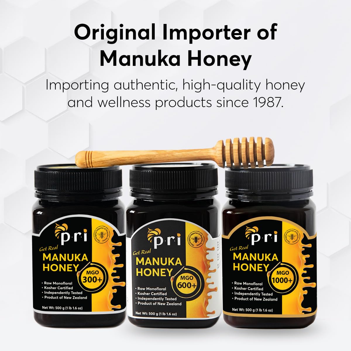 P.R.I Manuka Honey, Mgo 300+, 1.1Lb New Zealand Raw Manuka Honey (500G) : Grocery & Gourmet Food