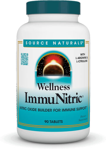 Source Naturals Wellness Immunitric, Nitric Oxide Builder For Immune System Support* - 90 Tablets