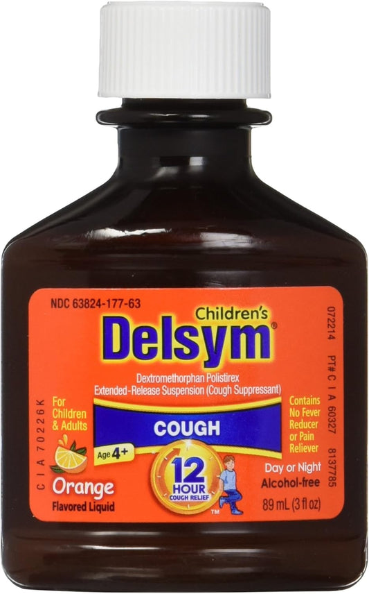 Delsym® Children'S Liquid - Orange 12/3 Oz. (W/Dosage Cup)