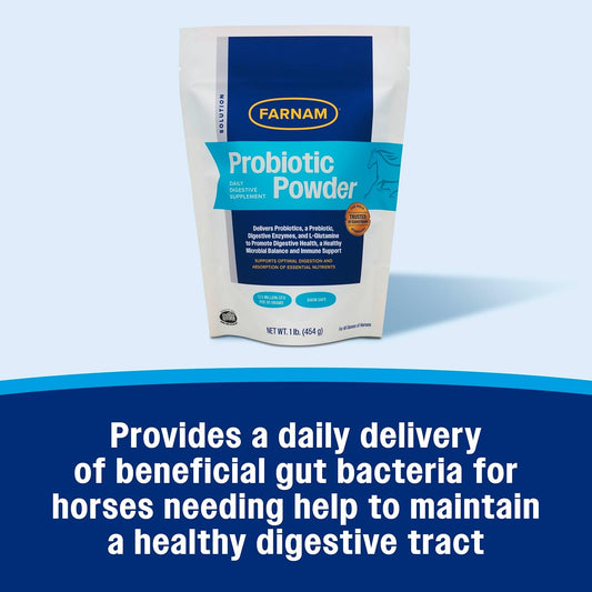 Farnam Probiotic Powder For Horses, Daily Digestive And Immune Health Supplement Helps Maintain A Healthy Microbial Balance For Optimal Digestion