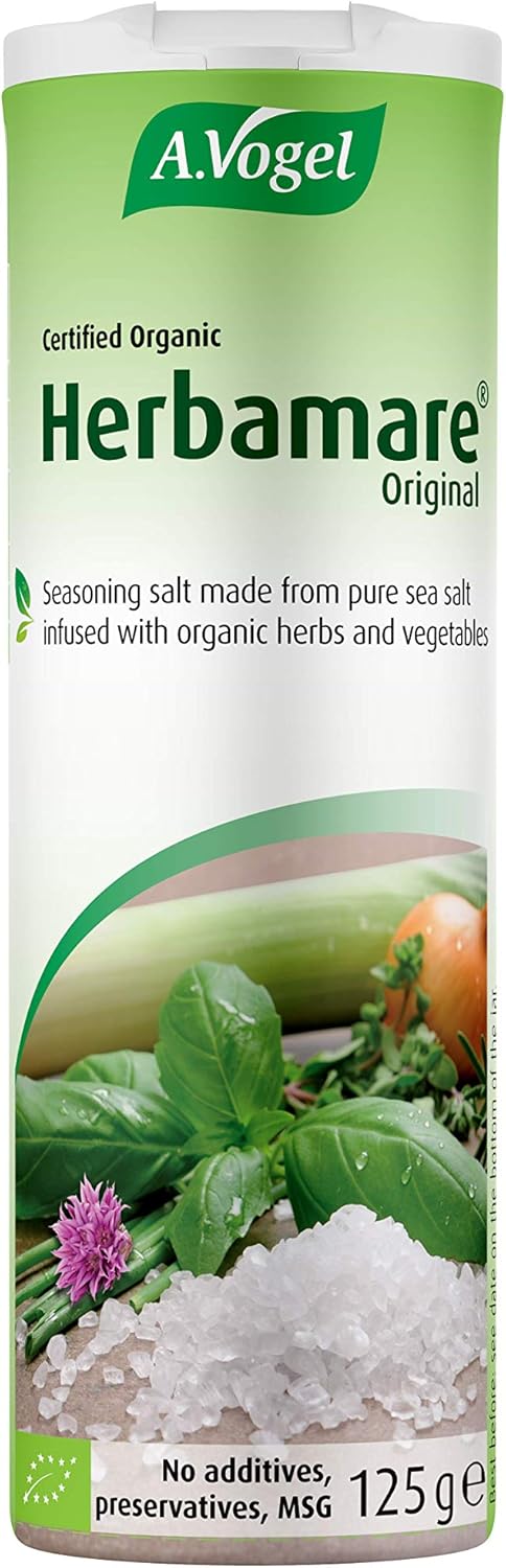 A.Vogel Herbamare® Herb Sea Salt 125G | Unrefined Sea Salt Infused With 13 Fresh Organic Herbs And Vegetables
