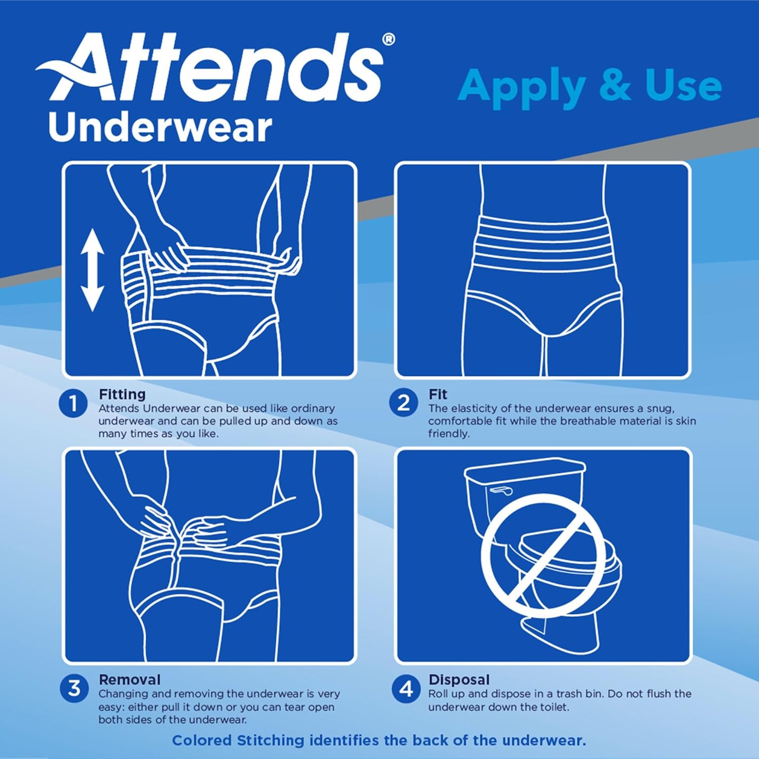 Attends Bariatric Disposable Underwear, 2X-Large, Au50, Ultimate Absorbency, 12 Ct