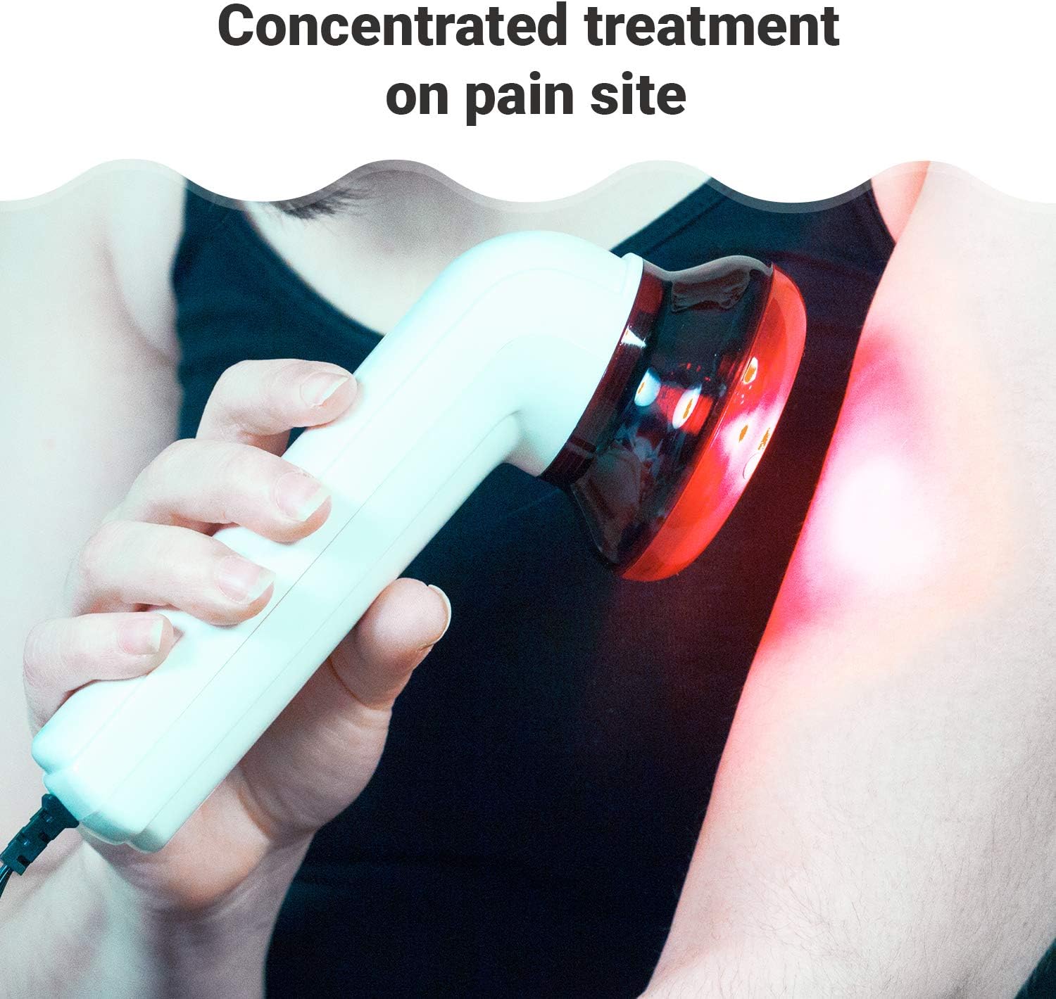 M Pain Management Technologies Red Light Therapy Infrared Heating Wand By Theralamp – Handheld Heat Lamp Includes Replacement Bulb – Provides Muscle Pain Relief And Increased Blood Circulation : Health & Household