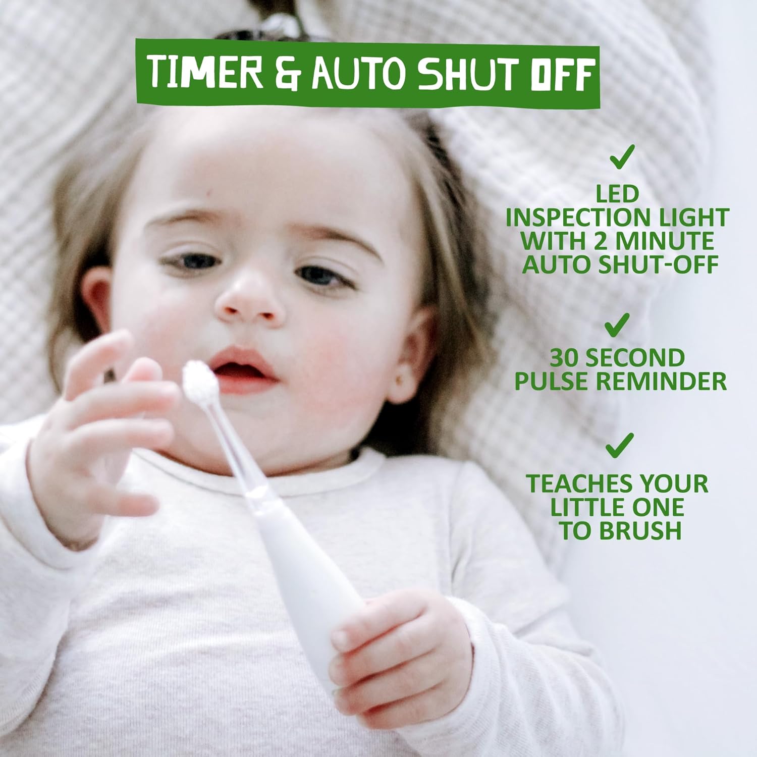 Jack N' Jill Tickle Tooth Toddler Toothbrush & Toothpaste Set - Baby Electric Toothbrush, Natural Toothpaste For Kids, Made For Tiny Teeth, Organic Fruit Flavor (Strawberry & Blueberry) : Health & Household