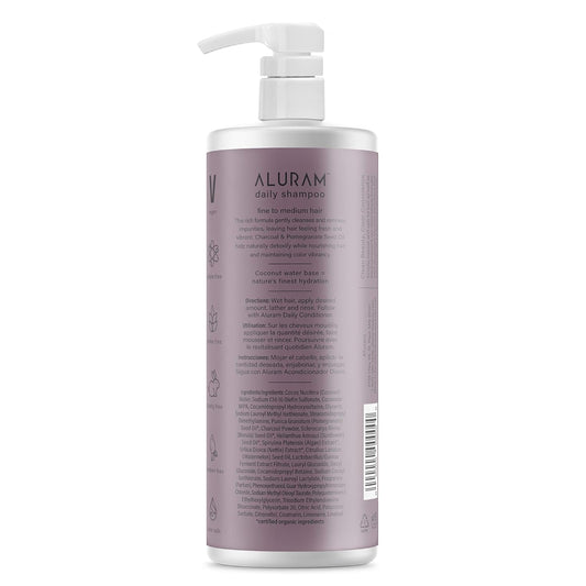 ALURAM Coconut Water Based Daily Shampoo for Men and Women - Clean Beauty - Sulfate & Paraben Free