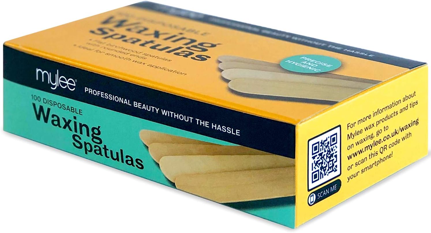 Mylee Premium Salon Quality Disposable Wooden Spatulas for Waxing, Pack of 100, Hygenic and Suitable for Warm and Hot Waxes : Amazon.co.uk: Health & Personal Care