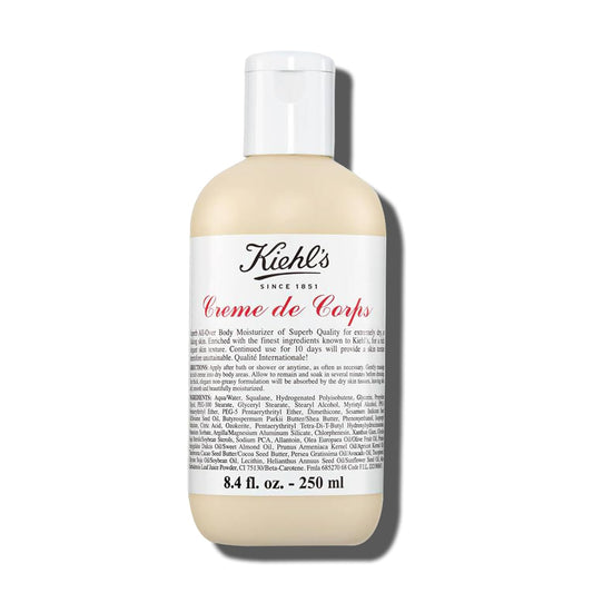 Kiehl'S Creme De Corps, Rich, Luscious Body Lotion, With Cocoa Butter And Shea Butter For Fast Absorbing Hydration, Skin Feels Soft And Smooth, Suitable For All Skin Types