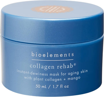 Bioelements Collagen Rehab - 1.7 Fl Oz - Face & Lip Mask For Aging Skin - Creates Instant Dewiness + Improves Fine Lines & Wrinkles - Vegan, Gluten Free - Never Tested On Animals