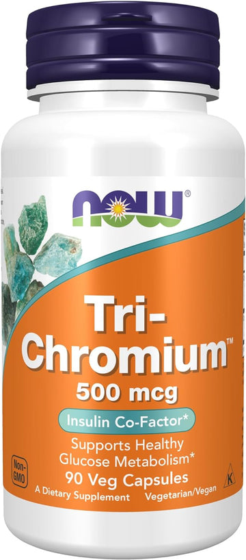 Now Supplements, Tri-Chromium 500 Mcg With Cinnamon, Insulin Co-Factor*, 90 Veg Capsules