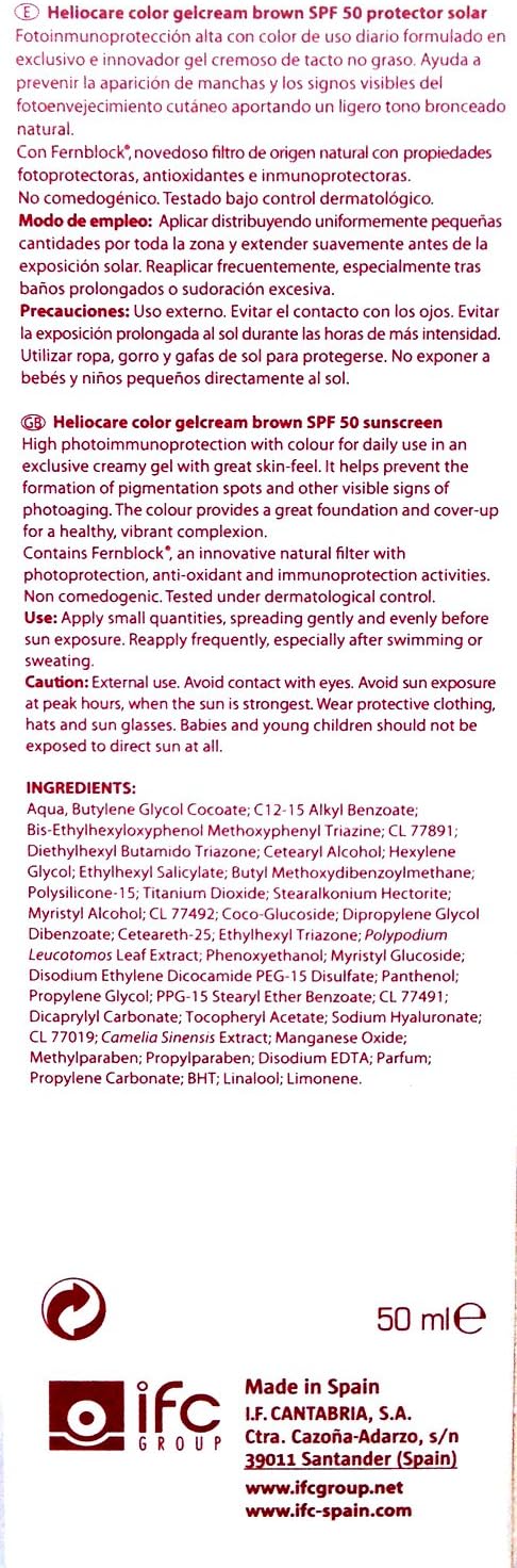 Heliocare Gel Cream Brown Spf50 50 Ml