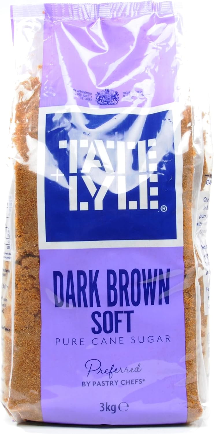 Tate & Lyle Dark Soft Brown Sugar 3kg Bag Cane Sugar Wonderful in Stews, Puddings and Pies : Amazon.co.uk: Grocery